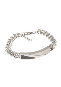 FIRETTI, Firetti Edelstahlarmband »Carbon«, Made in Germany, Firetti Edelstahlarmband »Schmuck Geschenk Carbon«, Made in Germany