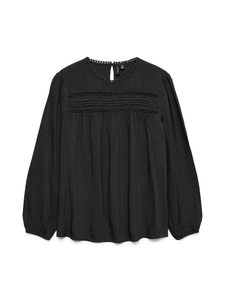 Vero Moda Langarmbluse »VMDEBBIE LS PLEAT TOP WVN GA NOOS«