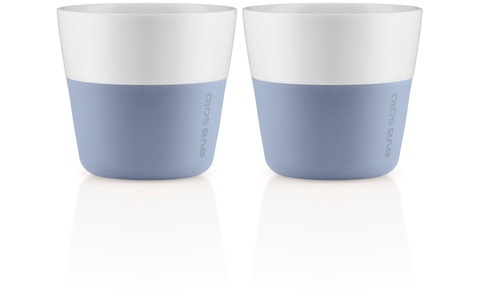 Eva Solo, Eva Solo Cappuccinotasse »Eva Solo Lungo-Becher Set Blue Sky«, Eva Solo Cappuccinotasse »Lungo-Becher«, 2er Set, Ø 8,5 cm, 230 ml