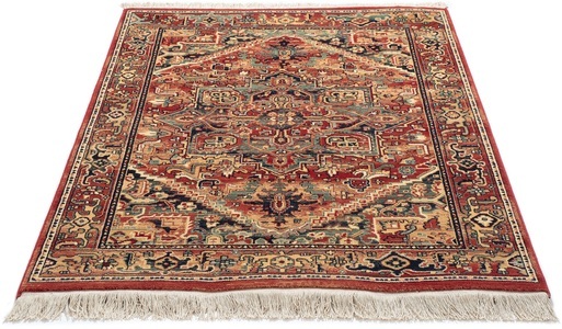 THEKO, THEKO Wollteppich »Saharna 2886«, rechteckig, 10 mm Höhe, reine Wolle, Orient-Optik, mit Fransen, Wohnzimmer, THEKO Wollteppich »Saharna 2886«, rechteckig, 10 mm Höhe, reine Wolle, Orient-Optik, mit Fransen