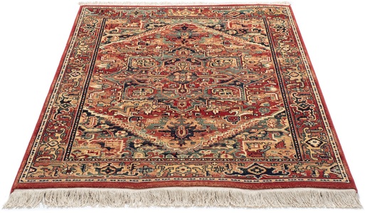 THEKO, THEKO Wollteppich »Saharna 2886«, rechteckig, 10 mm Höhe, reine Wolle, Orient-Optik, mit Fransen, Wohnzimmer, THEKO Wollteppich »Saharna 2886«, rechteckig, 10 mm Höhe, reine Wolle, Orient-Optik, mit Fransen