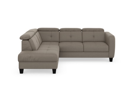 sit&more Ecksofa »Bellucci«, inklusive Kopfteilverstellung und Federkern, wahlweise mit Bettfunktion und Bettkasten