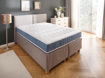 DELAVITA, DELAVITA Boxspringmatratze »Clemens Petrol«, 24 cm cm hoch, 448 Federn, (1 St.), bietet den perfekten Wohlfühlkomfort, 