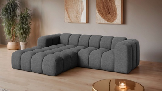 GOODproduct, GOODproduct Ecksofa »KALLIE Design-Sofa mit Wellenunterfederung, Bubble-Optik, 248/186/72cm« moderne Steppung, hoher Sitzkomfort und modernes Design, GOODproduct Ecksofa »KALLIE L-Form, 248 cm - OTTO. Verlässliche Qualität.« Bubble Optik, moderne Steppung, hoher Sitzkomfort