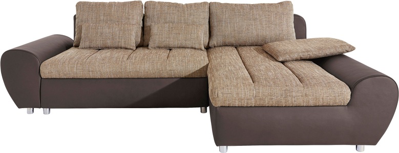 SIT&MORE, sit&more Ecksofa »Bandos«, sit&more Ecksofa »Bandos L-Form«, in 2 unterschiedlichen Grössen, wahlweise mit Bettfunktion