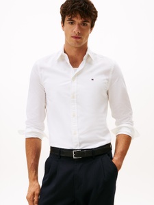 Tommy Hilfiger Langarmhemd »FLEX POPLIN SHIRT«, Slim Fit, Kentkragen, Baumwollqualität