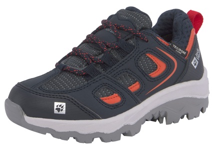 Jack Wolfskin, Jack Wolfskin Wasserdichte Wanderschuhe Kinder Vojo Texapore Low Kids 30 blau night blue / red, 