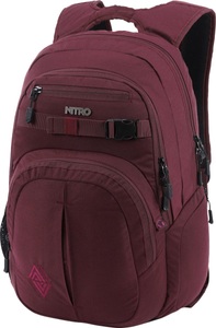 Nitro, NITRO Schulrucksack »Chase, Wine«, NITRO Schulrucksack »Chase«, Alltagsrucksack, Rucksack für Freizeit, Schule, Arbeit und Reise