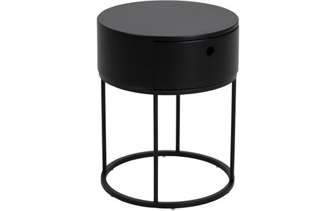 mutoni, Nachttisch Parinton 40 Nachttisch Parinton 40, AC Design Nachttisch »Polo Ø 40 x 51 cm, Schwarz«