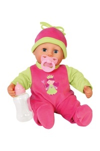 Bayer, bayer Design Babypuppe First Words Baby 38 cm 9380600, Bayer Babypuppe »First Words« Prinzessinnen-Design