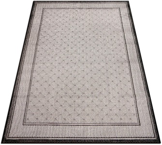 ANDAS, andas Teppich »Faberg«, rechteckig, 5 mm Höhe, Sisal-Optik, Wohnzimmer, andas Teppich »Faberg«, rechteckig, 5 mm Höhe, Flachgewebe, Sisal-Optik, mit Bordüre, pflegeleicht, Scandi