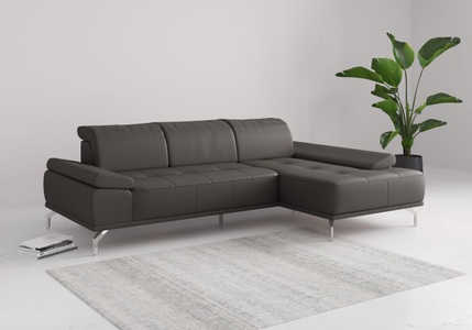 Places of Style Ecksofa »Caluna«, Inkl.Sitztiefenverstellung, wahlweise mit Kopf- und Armteilverstellung