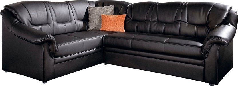 DOMO collection, DOMO collection Ecksofa, DOMO collection Ecksofa »Montana, zeitlose Rückensteppung, bequeme Armlehnen, L-Form«, wahlweise mit Bettfunktion