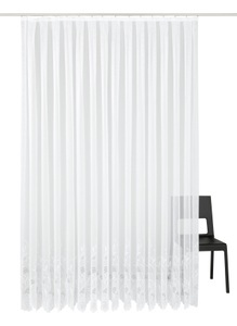Weckbrodt, Weckbrodt Gardine »Jacqu«, (1 St.), halbtransparent, Polyester, Strukturmuster, Motiv, nach Mass, Weckbrodt Gardine »Jacqu«, (1 St.), Polyester, Strukturmuster, Motiv, nach Mass, Store