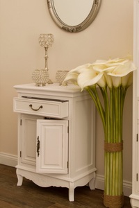 My Flair, my Flair Kommode »Elegance«, Kommode, mit Rosenmotiven verziert im Landhausstyle, geschwungene Formen, Schublade und Türen vorhanden, my Flair Kommode »Elegance«, Kommode, mit Rosenmotiven im Landhausstyle, geschwungene Formen