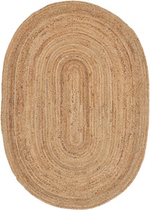 carpetfine Teppich »Nele«, rund, 6 mm Höhe, Wendeteppich 100% Jute in rund und oval, Wohnzimmer