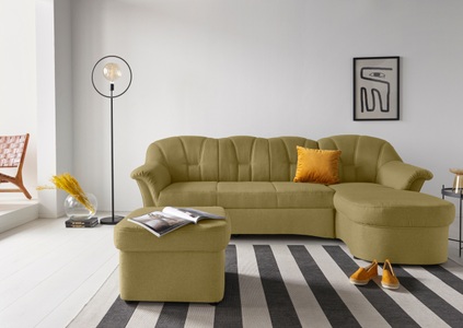 DOMO collection, DOMO collection Ecksofa, DOMO collection Ecksofa Papenburg L-Form, in grosser Farbvielfalt, wahlweise mit Bettfunktion