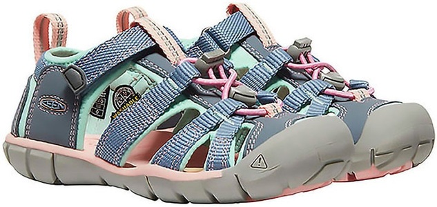 Keen, Keen Seacamp II CNX Outdoorsandalen Mädchen, Keen Seacamp II CNX - Wandersandalen - Kind Flint Stone / Ocean Wave 30