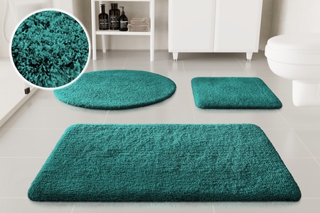 GOODproduct Badematte »Kaarin« Höhe 30 mm rutschhemmend beschichtet schnell trocknend Badteppich, getuftet, flauschig, hochflor, grosse Farbauswahl