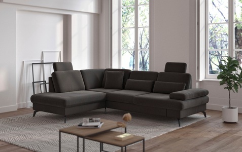 sit&more Ecksofa »Morris L-Form inkl. Sitztiefenverstellung«, wahlweise mit Bettfunktion, Bettkasten und Armteilverstellung