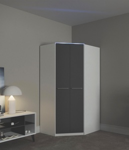 priess, priess Eckkleiderschrank »Barcelona«, in 2 Tiefen, priess Eckkleiderschrank »Barcelona Kleiderschrank Ecklösung Raumwunder«, in 2 Tiefen Schrank Eckschrank Garderobe