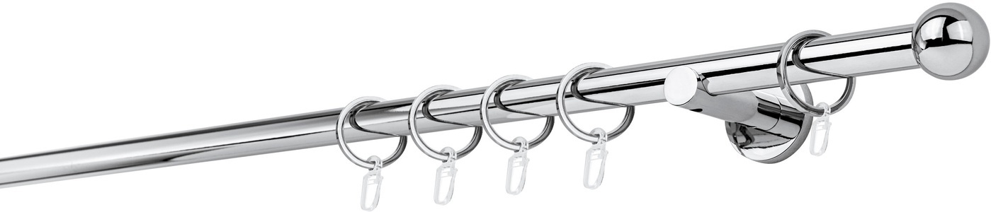 mydeco, mydeco Gardinenstange »20mm Ball Wandträger 6,5 cm«, Fixmass, mydeco Gardinenstange »20mm Ball Wandträger 6,5 cm«, Fixmass