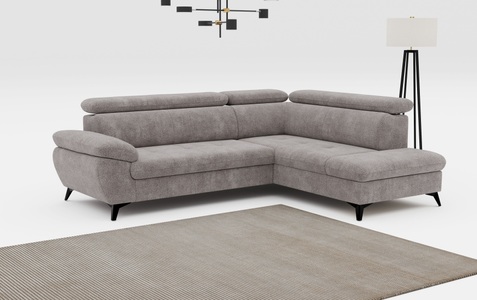 COTTA Ecksofa »Hudson L-Form«, mit Kopfteilverstellung, wahlweise mit Bettfunktion & Bettkasten