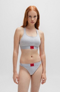HUGO, HUGO Bralette-BH »BRALETTE PAD.RED LAB 10241852 01«, mit aufgesticktem HUGO BOSS Logo, HUGO underwear Bralette-BH »BRALETTE PAD.RED LAB«, mit aufgesticktem HUGO BOSS Logo