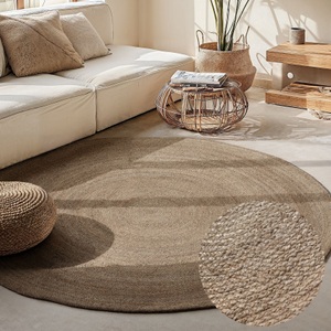 Hanse Home, HANSE Home Teppich »Rangpur Jute«, rund, HANSE Home Teppich »Rangpur Juteteppich«, rund, 10 mm Höhe, Handgewebt, 100% Jute, Natur, Wohnzimmer, Flur, Boho, Skandi