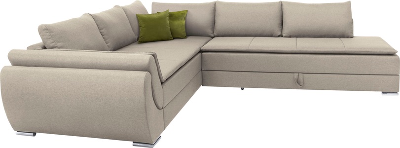 INOSIGN, INOSIGN Ecksofa »Göteborg«, mit Boxspring-Bettfunktion und Bettkasten, Dauerschlaffunktion inkl. Topper, INOSIGN Ecksofa »Göteborg«, mit Boxspring-Bettfunktion und Bettkasten, Dauerschlaffunktion, Topper