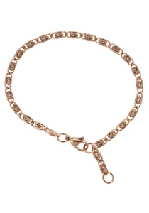 FIRETTI, Firetti Edelstahlarmband »S-Panzerkettengliederung, 3, 45 mm breit«, Firetti Edelstahlarmband »Schmuck Geschenk S-Panzerkette, 3,45 mm breit«, Made in Germany