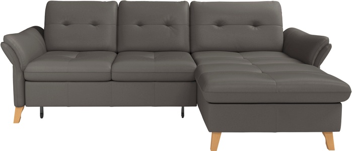 sit&more Ecksofa »Göteborg«, Sitztiefenverstellung und Federkern, wahlweise mit Bettfunktion