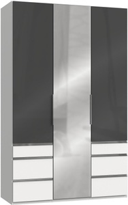 fresh to go, Fresh To Go Kleiderschrank »Level«, mit Glastüren, Wimex Kleiderschrank »Level by fresh to go«, mit Glas-und Spiegeltüren