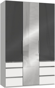 fresh to go, Fresh To Go Kleiderschrank »Level«, mit Glastüren, Wimex Kleiderschrank »Level by fresh to go«, mit Glas-und Spiegeltüren