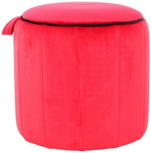 Kayoom, Kayoom Hocker »Reese«, Kayoom Sitzhocker »Hocker Reese, Sitzhocker mit Komfort, samtweiche Oberfläche«, (1 St.), samtweich, dekorativ, detailreich, attraktive Farbgebung