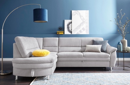SIT&MORE, sit&more Ecksofa, sit&more Ecksofa »Cardoso L-Form«, mit Federkern, wahlweise mit Bettfunktion und Schubkasten
