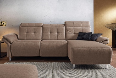 PLACES OF STYLE, Places of Style Ecksofa »Manhattan«, 2 Sitze mit elektrischer Relaxfunktion, verstellbare Armlehnen, Home affaire Ecksofa »Manhattan L-Form« 2 Sitze mit elektrischer Relaxfunktion, verstellbare Armlehnen