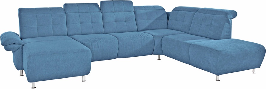 PLACES OF STYLE, Places of Style Wohnlandschaft »Manhattan«, 2 Sitze mit elektrischer Relaxfunktion, verstellbare Armlehnen, Places of Style Wohnlandschaft »Manhattan U-Form«, 2 Sitze mit elektrischer Relaxfunktion, verstellbare Armlehnen