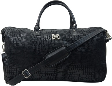 Hauptstadtkoffer, Hauptstadtkoffer Reisetasche »Trolley Tasche Tiergarten«, Tiergarten - Trolley-Reisetasche in Leder Optik in Schwarz