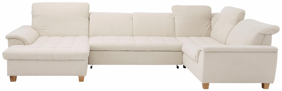 HOME AFFAIRE, Home affaire Wohnlandschaft »Lyla«, wahlweise mit Rückenfunktion und zusätzlich mit Bett + Bettkasten, Home affaire Wohnlandschaft »Lyla U-Form«, wahlweise mit Rückenfunktion und zusätzlich mit Bett + Bettkasten