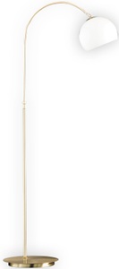 LIVIQUE, Stehlampe Laura, Fischer & Honsel Stehleuchte , 49181 , Messingfarben , Glas , 105 cm , höhenverstellbar , 003151096801