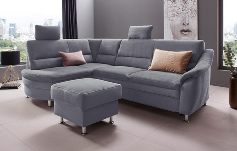 Places of Style Ecksofa »Cardoso«, Federkern, wahlweise mit Bett, Schubkasten