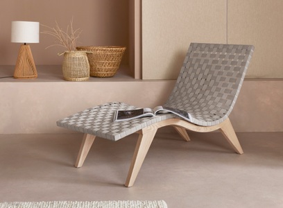 LeGer Home by Lena Gercke, LeGer Home by Lena Gercke Wellnessliege »Zoe«, Liegefläche 149 cm, Weboptik, 
