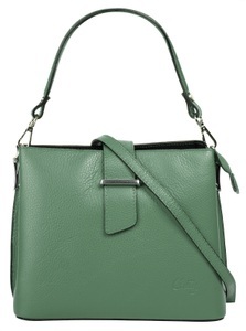 CLUTY, Cluty Henkeltasche, echt Leder, Made in Italy, Cluty Henkeltasche, echt Leder, Made in Italy