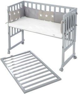 Roba, roba Stuben- & Beistellbett 3in1 mit Barriere Little Stars safe asleep®, Beistellbett LITTLE STARS 3in1 86 x 90 cm