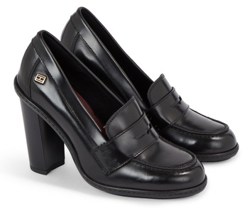 Tommy Hilfiger, Tommy Hilfiger High-Heel-Pumps »TOMMY ESSENTIAL LOAFER PUMP«, mit modischem Zierriegel, Tommy Hilfiger High-Heel-Pumps »TOMMY ESSENTIAL LOAFER PUMP«, mit modischem Zierriegel