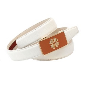 ANTHONI CROWN, Anthoni Crown Sommerliche Gürtel mit Glas-Schliesse in Orange, 