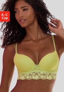 Vivance Push-up-BH, mit Bügel und Spitze entlang der Unterbrust, sexy Dessous