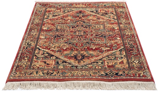 THEKO Wollteppich »Saharna 2886«, rechteckig, 10 mm Höhe, reine Wolle, Orient-Optik, mit Fransen, Wohnzimmer