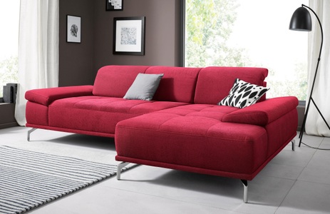 PLACES OF STYLE, Places of Style Ecksofa »Caluna«, mit Sitztiefen- und Kopfteilverstellung, Places of Style Ecksofa »Caluna«, Inkl.Sitztiefenverstellung